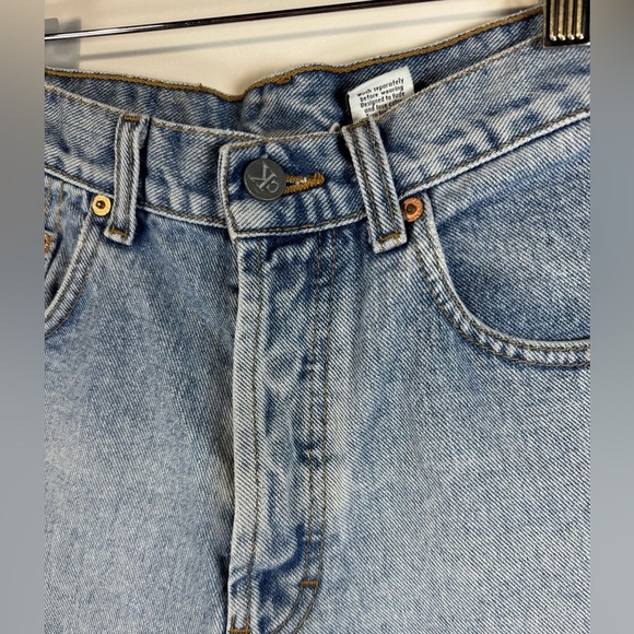 Calvin Klein Shorts VTG 90s Light Blue Wash Classic Fit Button Fly Made USA 7 - Picture 6 of 12